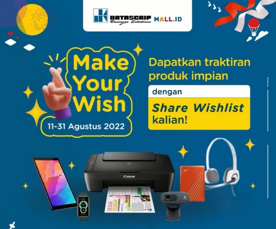 Kuis Make Your Wish Berhadiah Produk Impian Rp 3.5 Juta