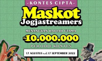 Lomba Desain Maskot Jogjastreamers Berhadiah Total 10 Juta Rupiah