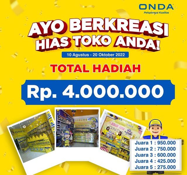 Lomba Foto Hias Toko Berhadiah Total 4 Juta dari ONDA