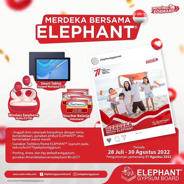 Lomba Foto Merdeka Bersama Elephant Berhadiah Huawei Matepad T10