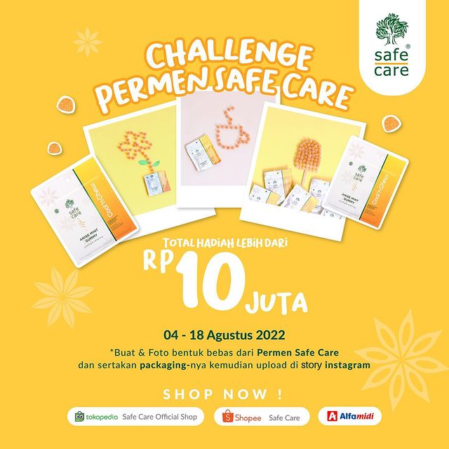 Lomba Kreasi Permen Safe Care Berhadiah Total 10 Juta Rupiah