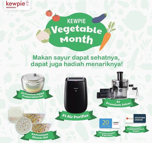 Lomba Masak Kewpie Vegetable Month Berhadiah Air Fryer