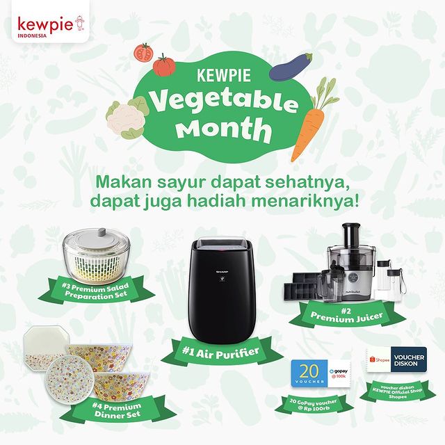 Lomba Masak Kewpie Vegetable Month Berhadiah Air Purifier
