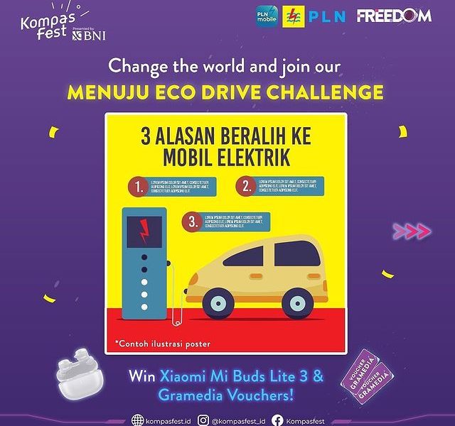 Lomba Poster Menuju Eco Drive Berhadiah Xiaomi Mi Buds Lite 3