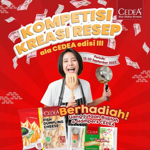 Lomba Resep Menu Keluarga ala CEDEA Berhadiah Jutaan Rupiah