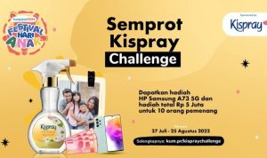 Lomba Video Gerakan Semprot Kispray Berhadiah SAMSUNG A73 5G