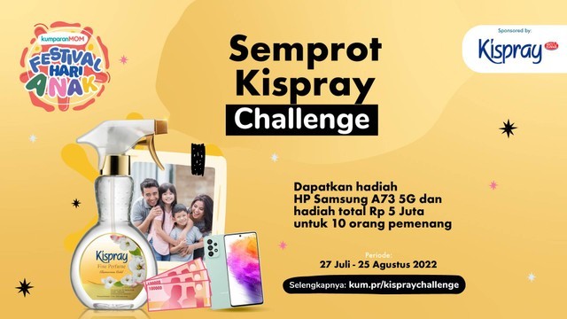 Lomba Video Gerakan Semprot Kispray Berhadiah SAMSUNG A73 5G