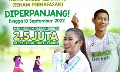 Lomba Video Senam Pernafasan Berhadiah 2,5 Juta & 77 Hadiah