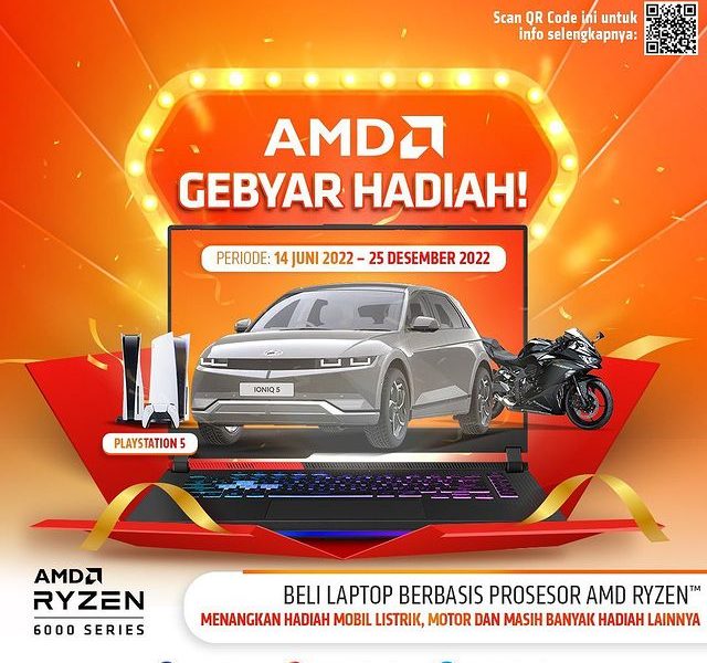 Undian Laptop AMD Gebyar Hadiah Mobil Listrik Hyundai Ioniq 5