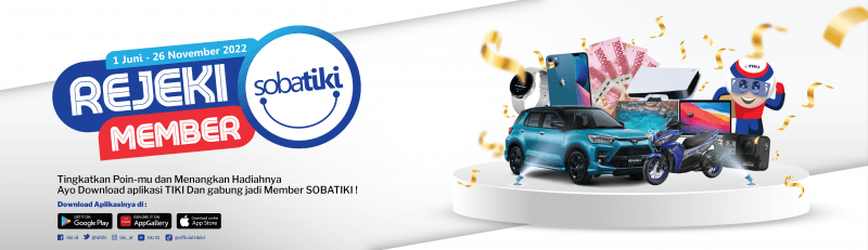 Undian Tiki Rejeki Member Sobatiki Berhadiah Mobil Toyota Raize