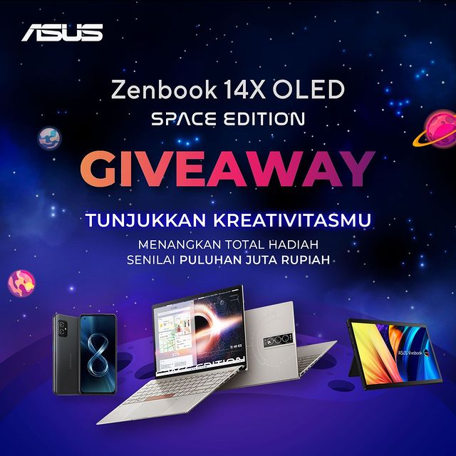 Asus Space Edition Filter Contest Hadiah ASUS Zenbook 14X OLED