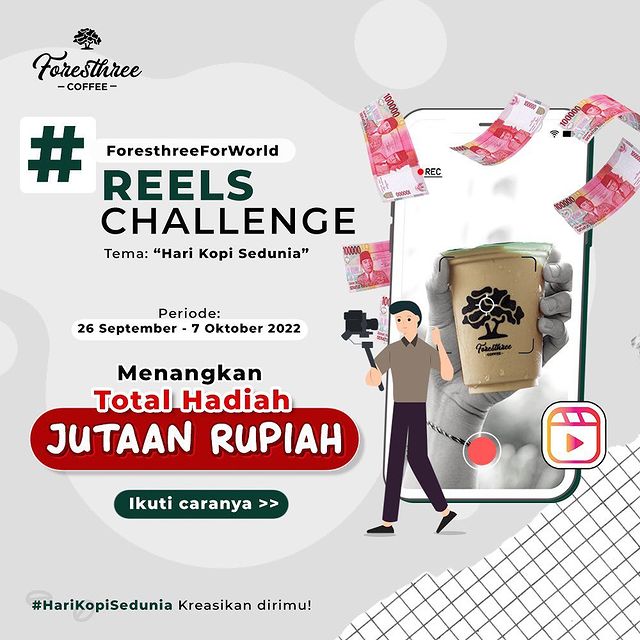 Foresthree For World Reels Challenge Berhadiah Jutaan Rupiah