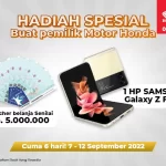 Isi Data Diri Bisa Dapat SAMSUNG Galaxy Flip 3 dari Honda