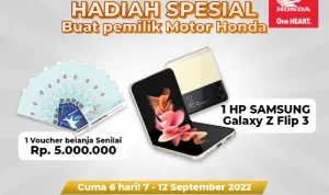 Isi Data Diri Bisa Dapat SAMSUNG Galaxy Flip 3 dari Honda