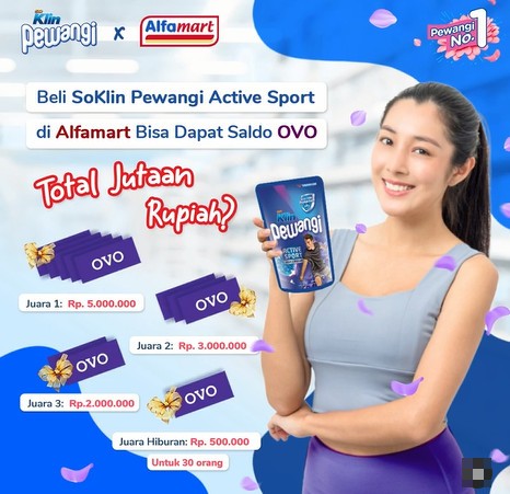 Kontes Foto SoKlin Pewangi Active Sport Berhadiah OVO 25 Juta