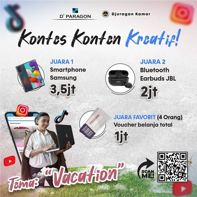 Kontes Konten Kreatif Vacation Berhadiah Total Jutaan Rupiah