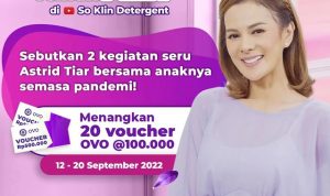 Kuis Bincang Teman So Klin Berhadiah Voucher OVO Total 2 Juta