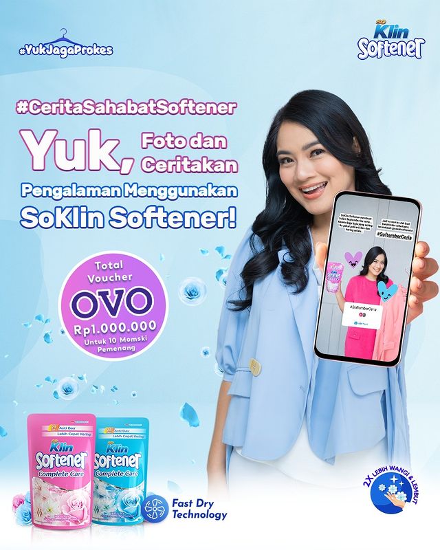 Kuis Cerita Sahabat Softener Berhadiah Voucher OVO 1 Juta