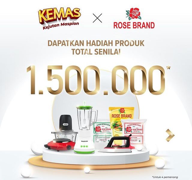 Kuis Maspion x Rose Brand Berhadiah Total 1.5 Juta (4 Pemenang)