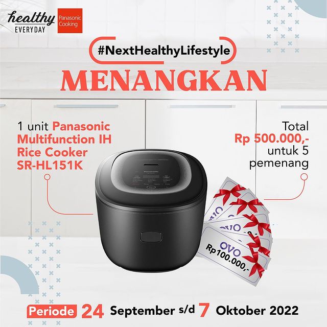 Kuis Next Healthy Lifestyle Berhadiah Rice Cooker Panasonic