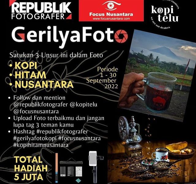 Lomba Foto Kopi Hitam Nusantara Berhadiah Jutaan Rupiah