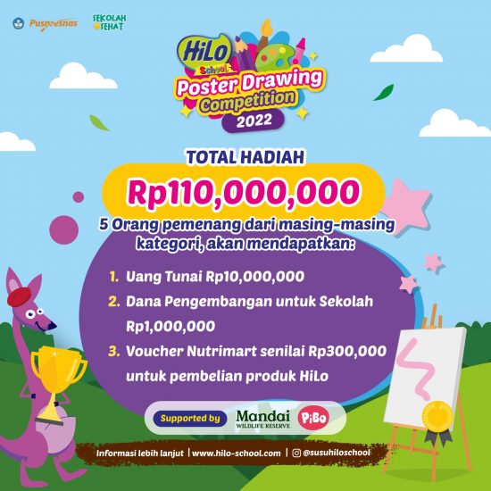 Lomba Menggambar Poster Hilo School 2022 Total Hadiah 110 Juta