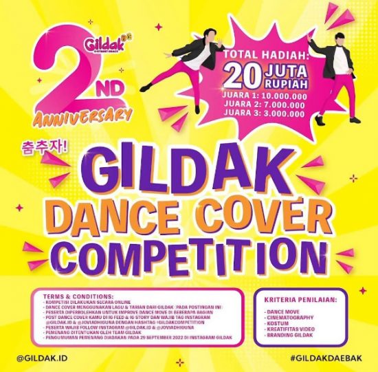 Lomba Video Dance Cover Gildak Berhadiah Total 20 Juta
