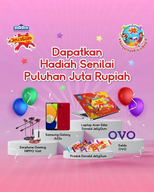 Lomba Video Kenyal JellyGum Berhadiah Puluhan Juta Rupiah