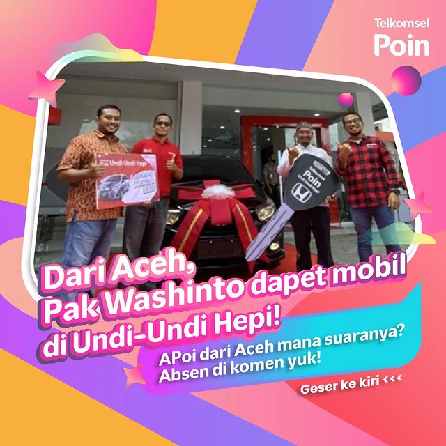 Pak Washinto Menang Mobil dari ACEH