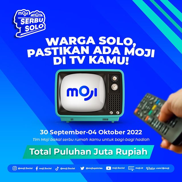 Pastikan Ada MOJI di TV kamu, Dapatkan Hadiah Total Puluhan Juta