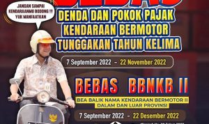 Jawa Tengah Bebas Denda & Pokok Pajak Kendaraan Bermotor 2022