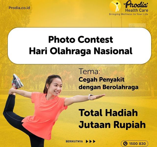 Photo Contest Hari Olahraga Nasional Berhadiah Jutaan Rupiah