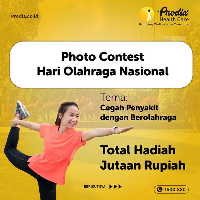 Photo Contest Hari Olahraga Nasional Berhadiah Jutaan Rupiah