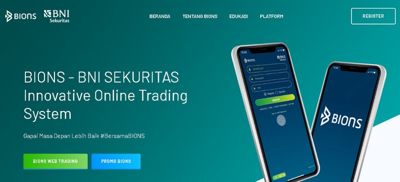 Platform Investasi saham BIONS BNI SEKURITAS