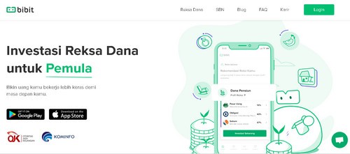 Platform investasi reksa dana (BIBIT)