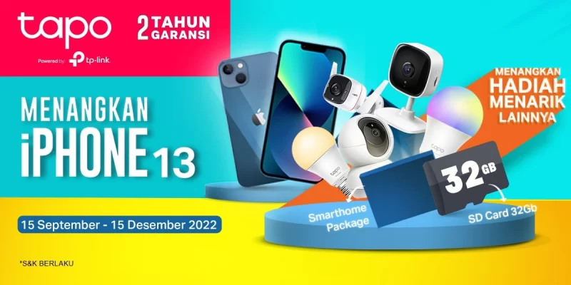 Promo CCTV Tapo TC Series by TP-Link Berhadiah iPhone 13