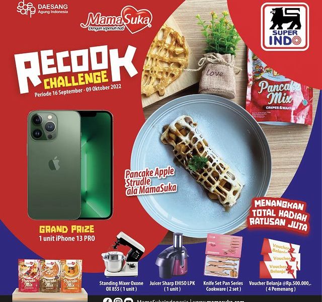 Recook Challenge Pancake Apple Struddle Berhadiah iPhone 13 Pro