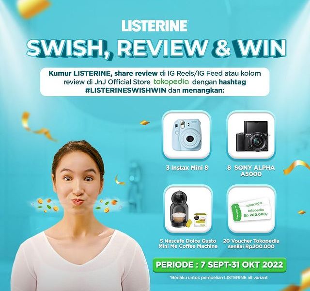 Review Produk Listerine Berhadiah 8 Kamera SONY Alpha A5000