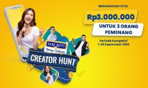 Sari Roti Creator Hunt Berhadiah Total 3 Juta Rupiah