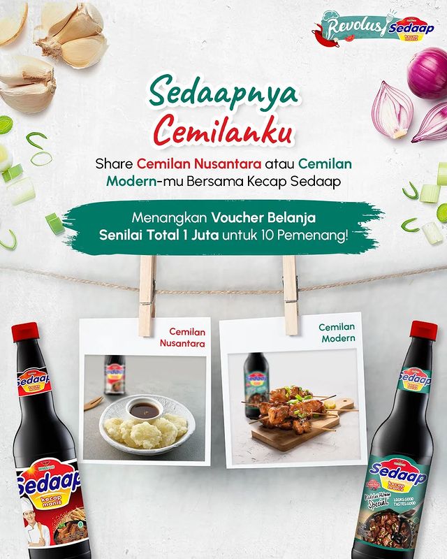 Share Foto Sedaapnya Cemilanku Berhadiah Voucher Total 1 Juta