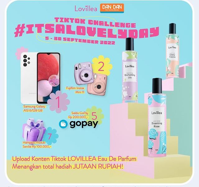 TikTok Challenge Lovillea Parfum Berhadiah HP Samsung A13