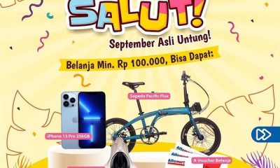 Undian Alfagift SALUT Berhadiah iPhone 13 Pro, Sepeda, dll