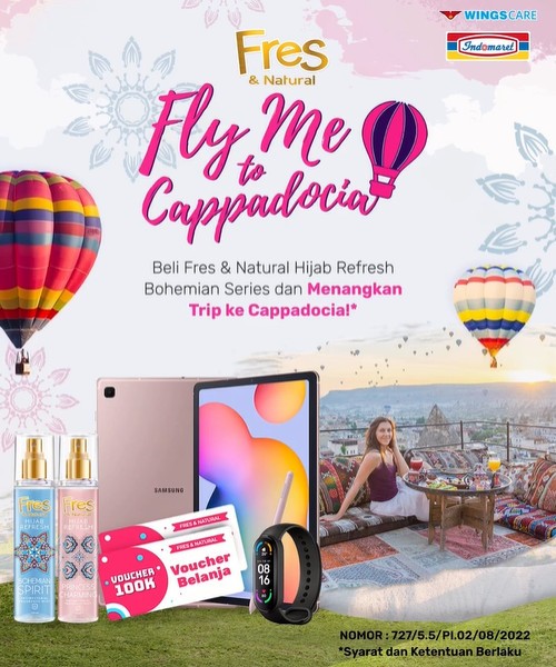 Undian Fres & Natural Fly Me to Cappadocia Berhadiah Puluhan Juta