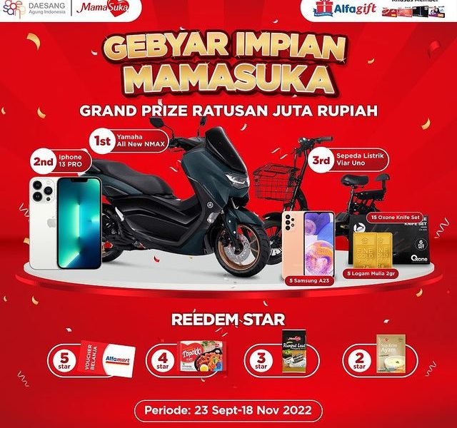 Undian Gebyar Impian MamaSuka Berhadiah Total Ratusan Juta