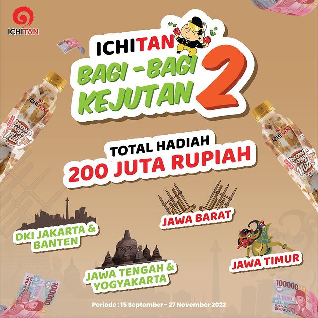 Undian Ichitan Bagi - Bagi Kejutan 2 Berhadiah Total 200 Juta