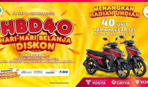 Undian YOGYA HBD40 Grand Prize 40 Motor Yamaha Gear 125