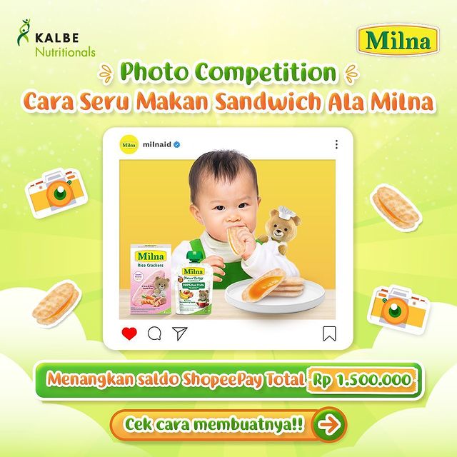 Cara Seru Makan Sandiwch Ala Milna Berhadiah Total 1.5 Juta