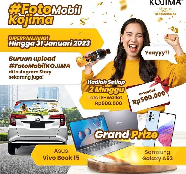 Foto Mobil Kojima! Menangkan Hadiah Total Puluhan Juta Rupiah