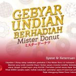 Gebyar Undian Mister Donut Berhadiah Yamaha NMax, Hp & lainnya