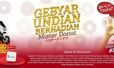 Gebyar Undian Mister Donut Berhadiah Yamaha NMax, Hp & lainnya